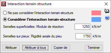 Interaction terrain-structure